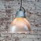 Vintage Industrial Clear Glass Pendant Lights by Holophane, France 5