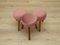 Danish Pink Footstools, 1960s, Set of 3 3
