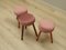 Danish Pink Footstools, 1960s, Set of 3 4