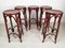 Bistrot Bar Stools, 1980s, Set of 5 2