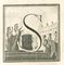 Luigi Vanvitelli, Letter S, Etching, 18th Century 1