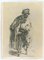 Charles Amand Durand after Rembrandt, Beggar with A Wooden Leg, Engraving After Rembrandt-19th Century 1