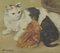 Giancarlo Martelli, Cats, Oil Painting, 1960 2