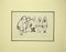 Mino Maccari, L'ordine, pennarello nero e acquerello su carta, anni '60, Immagine 2