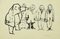 Mino Maccari, L'ordine, pennarello nero e acquerello su carta, anni '60, Immagine 1