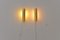 Lampade da parete vintage in ottone e acrilico, set di 2, Immagine 3