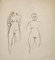 Mino Maccari, Nudes, Drawing, Mid 20th Century 1