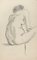 Gaspard Maillol, Posierender Akt, Zeichnung, Anfang des 20. Jahrhunderts 1