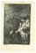 Charles Amand Durand después de Rembrandt, El descanso de la Huida a Egipto, del siglo XIX, grabado, Imagen 1