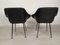 Vintage Black Skai Armchairs, 1960s, Set of 2 3