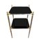 Mid-Century French Side Tables with Black Glass in the style of Maison Jansen, 1960s, Set of 2 3