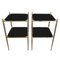 Mid-Century French Side Tables with Black Glass in the style of Maison Jansen, 1960s, Set of 2 6