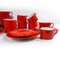 Italian Postmodern Porcelain Tea Set from E. Bergamin for Taitu, 1980s, Set of 9 7