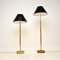 Vintage Swedish Brass Rise and Fall Floor Lamps from Fagerhult, Sweden, 1970, Set of 2 2
