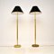 Vintage Swedish Brass Rise and Fall Floor Lamps from Fagerhult, Sweden, 1970, Set of 2 1