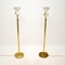 Vintage Swedish Brass Rise and Fall Floor Lamps from Fagerhult, Sweden, 1970, Set of 2, Image 3