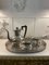 Antique Edwardian Silver-Plating Tea Set, 1900s, Set of 3 1