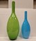 Folding and Blown Glass Vases, Italy, 1950s, Set of 3 10