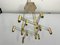 Vintage Italian Brass and Acrylic Chandelier by Zeroquattro, 1970s, Image 5