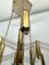 Vintage Italian Brass and Acrylic Chandelier by Zeroquattro, 1970s, Image 10