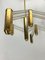 Vintage Italian Brass and Acrylic Chandelier by Zeroquattro, 1970s, Image 3