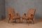 Mid-Century Sessel aus Buchenholz & Stoff von Malatesta E Mason, 1950, 2er Set 4