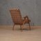 Mid-Century Beech Wood and Fabric Armchairs from Malatesta E Mason, 1950, Set of 2 2