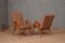 Mid-Century Beech Wood and Fabric Armchairs from Malatesta E Mason, 1950, Set of 2 9