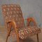 Mid-Century Beech Wood and Fabric Armchairs from Malatesta E Mason, 1950, Set of 2 5