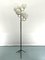 Lampadaire Mid-Century en Laiton et Verre Opalin par Stilnovo, Italie, 1950s 1