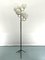 Mid-Century Brass and Opaline Glass Six Arms Floor Lamp by Stilnovo, Italy, 1950s 1