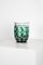 Smaragdgrüne Art Deco Cystal Vase von Val Saint Lambert, 1950er 4