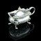 Vintage English Cased Condiment Set in Silver, 1948, Set of 6, Image 4