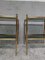 Hollywood Regency Brass and Glass Side Tables, Set of 2 3