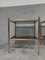 Hollywood Regency Brass and Glass Side Tables, Set of 2 4