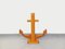 Large Vintage Decorative Anchor in Pine Wood, 1960s 1