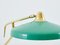 Table Lamp in Green Metal & Brass by Oscar Torlasco for Stilux Milano, 1950s 10