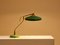 Lámpara de mesa de metal verde y latón de Oscar Torlasco para Stilux Milano, años 50, Imagen 7