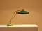 Lampe de Bureau en Métal Vert et Laiton par Oscar Torlasco pour Stilux Milano, 1950s 7