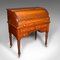 Antique English Victorian Roll-Top Desk, 1880s, Image 2