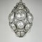 Venetian Murano Caged Glass Pendant Lamp, Italy, 1940s 12