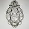 Venetian Murano Caged Glass Pendant Lamp, Italy, 1940s, Image 7