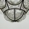 Venetian Murano Caged Glass Pendant Lamp, Italy, 1940s 2