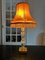 Grande Lampe de Bureau en Cristal et Laiton, 1950s 2