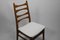 Teak and White Skai Chair from Hellerau, Germany, 1960s 4