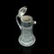 Antique English Claret Jug in Cut Glass & Silver-Plating, 1900s 7