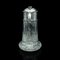 Antique English Claret Jug in Cut Glass & Silver-Plating, 1900s 4
