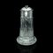 Antique English Claret Jug in Cut Glass & Silver-Plating, 1900s, Image 4