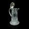 Antique English Claret Jug in Cut Glass & Silver-Plating, 1900s, Image 2