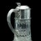 Antique English Claret Jug in Cut Glass & Silver-Plating, 1900s, Image 9